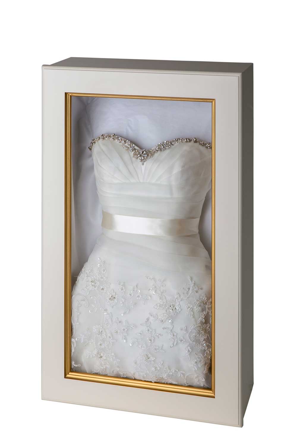 Wedding Dress Shadowbox Display Case Affordable Preservation Company